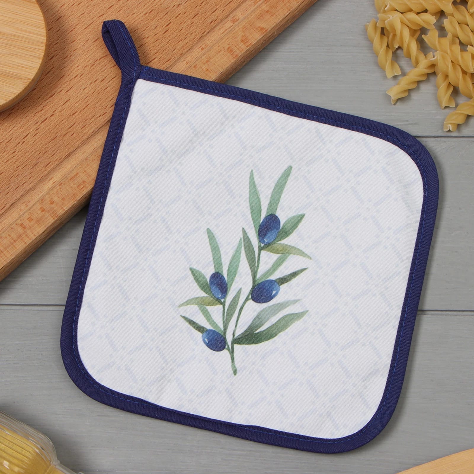 Прихватка Этель "Олива" 19х19 см, саржа,100% х/л,ватин 250г/м2 9892092, норма - фото 1