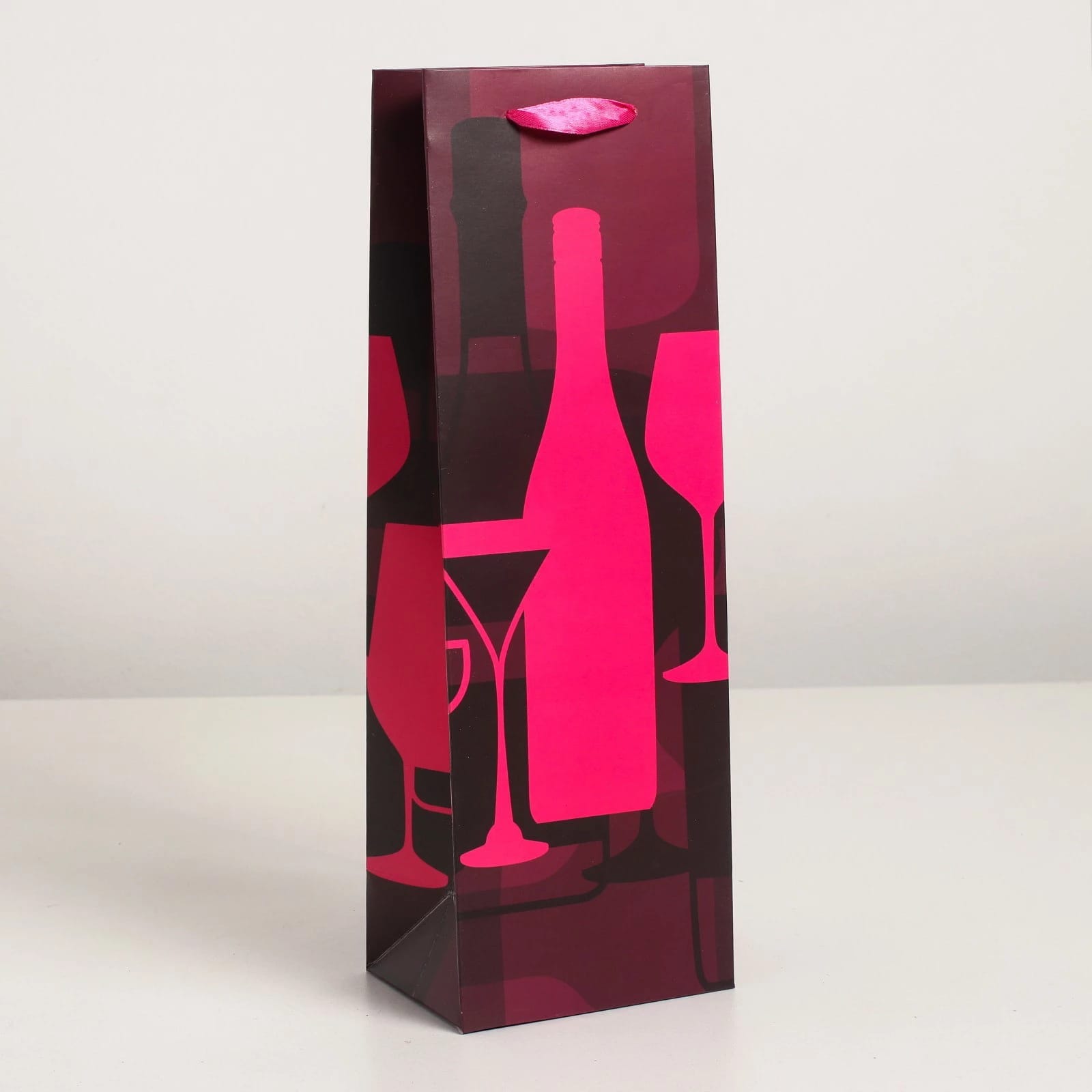 Пакет под бутылку 12*36*9, ламинированный  4637824, норма - фото 1