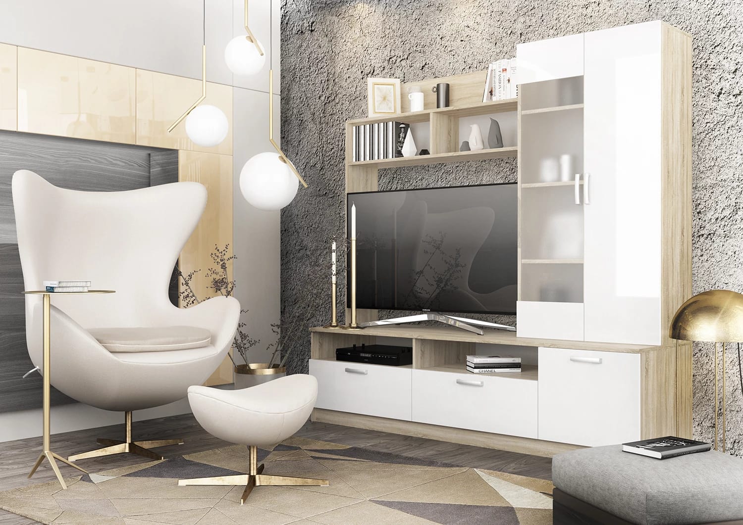 СОФИ/NEW (ДУБ СОНОМА/БЕЛЫЙ), норма - фото 4