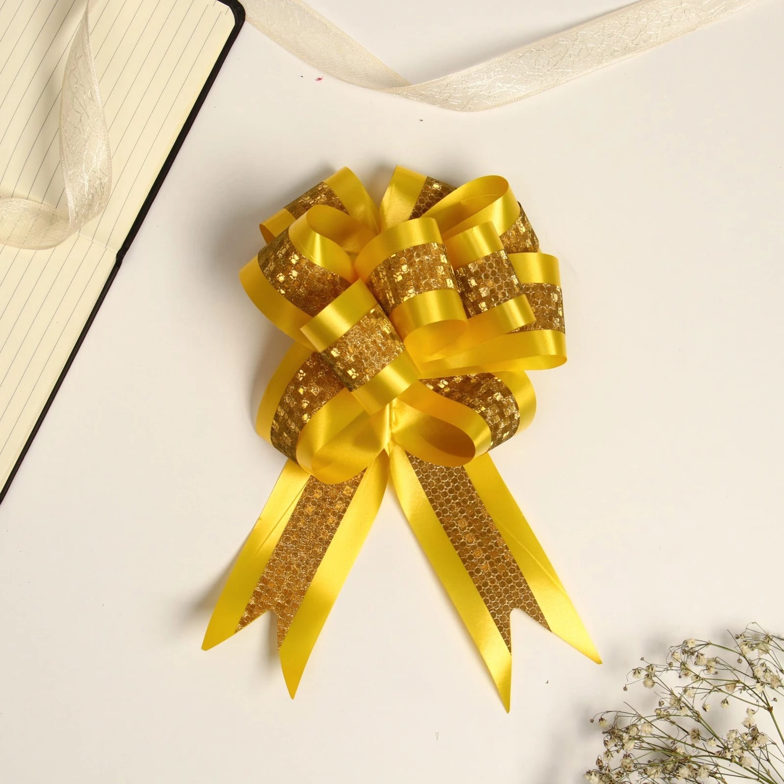 Бант-шар №5 золото 7986197, норма - фото 1