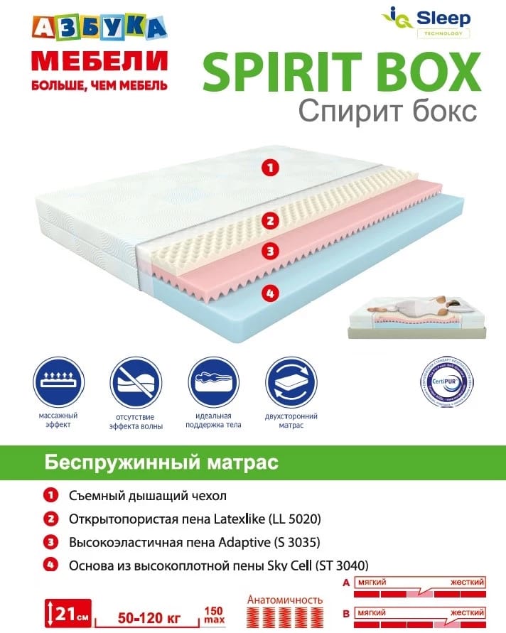 SPIRIT BOX (СПИРИТ БОКС)/HARMONY 1200*2000, норма - фото 4