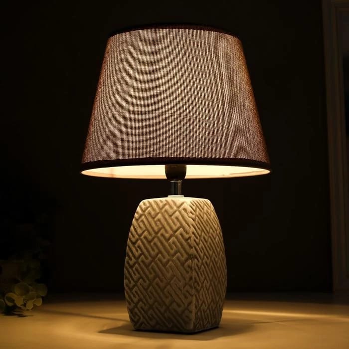 Лампа настольная 16444/1GR E14 40вт серый 22х22х34 см  5478182, норма - фото 2