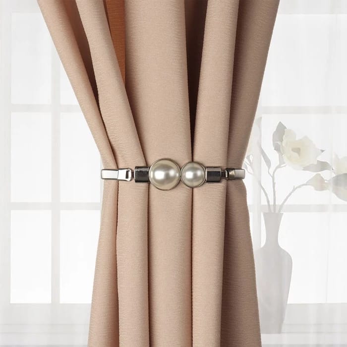 Подхват для штор Жемчуг металл 31,5см 1шт. серебряный 7867300, норма - фото 2