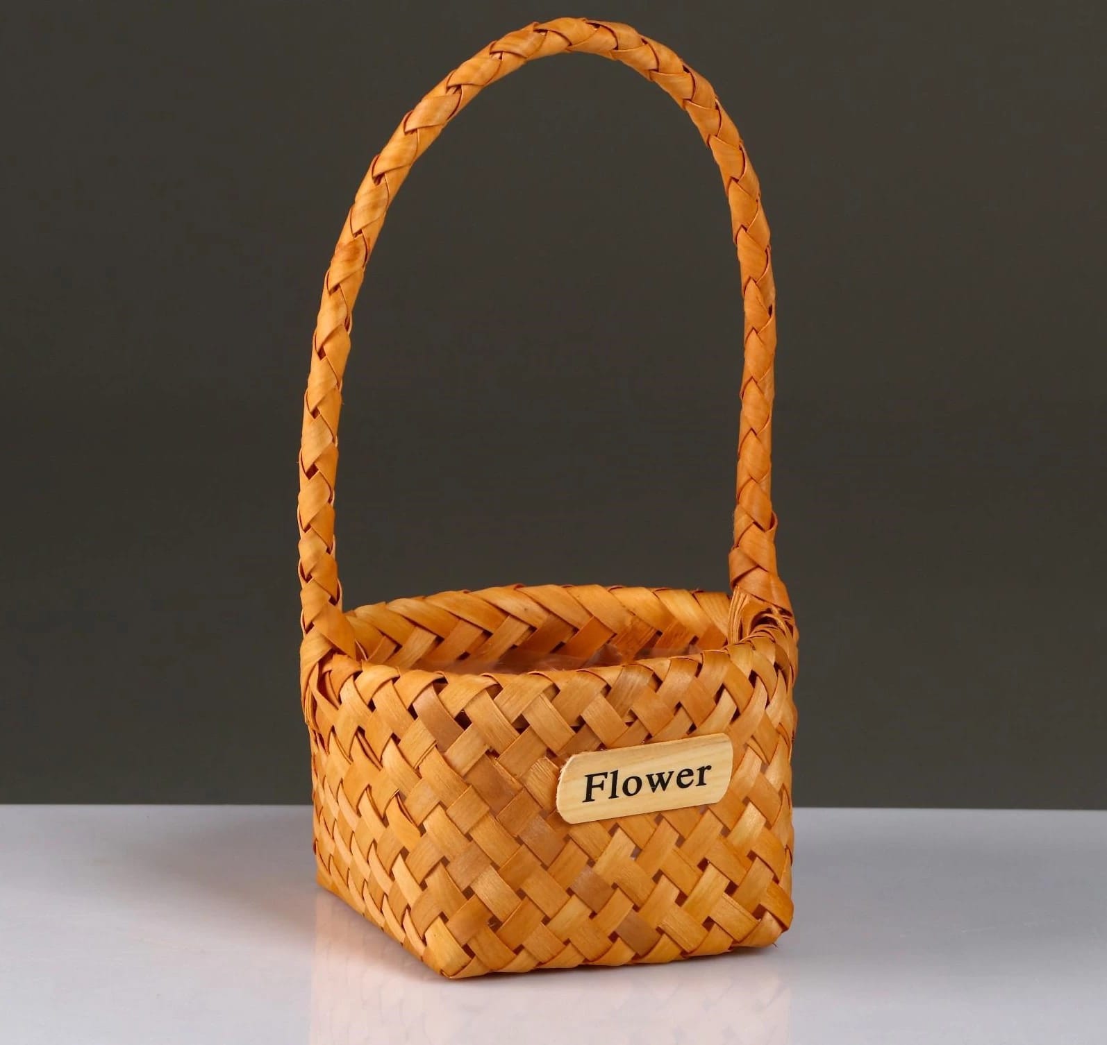 Корзина плетеная секвойя, 17х10/29,5 см, натуральный 5413437, норма - фото 1