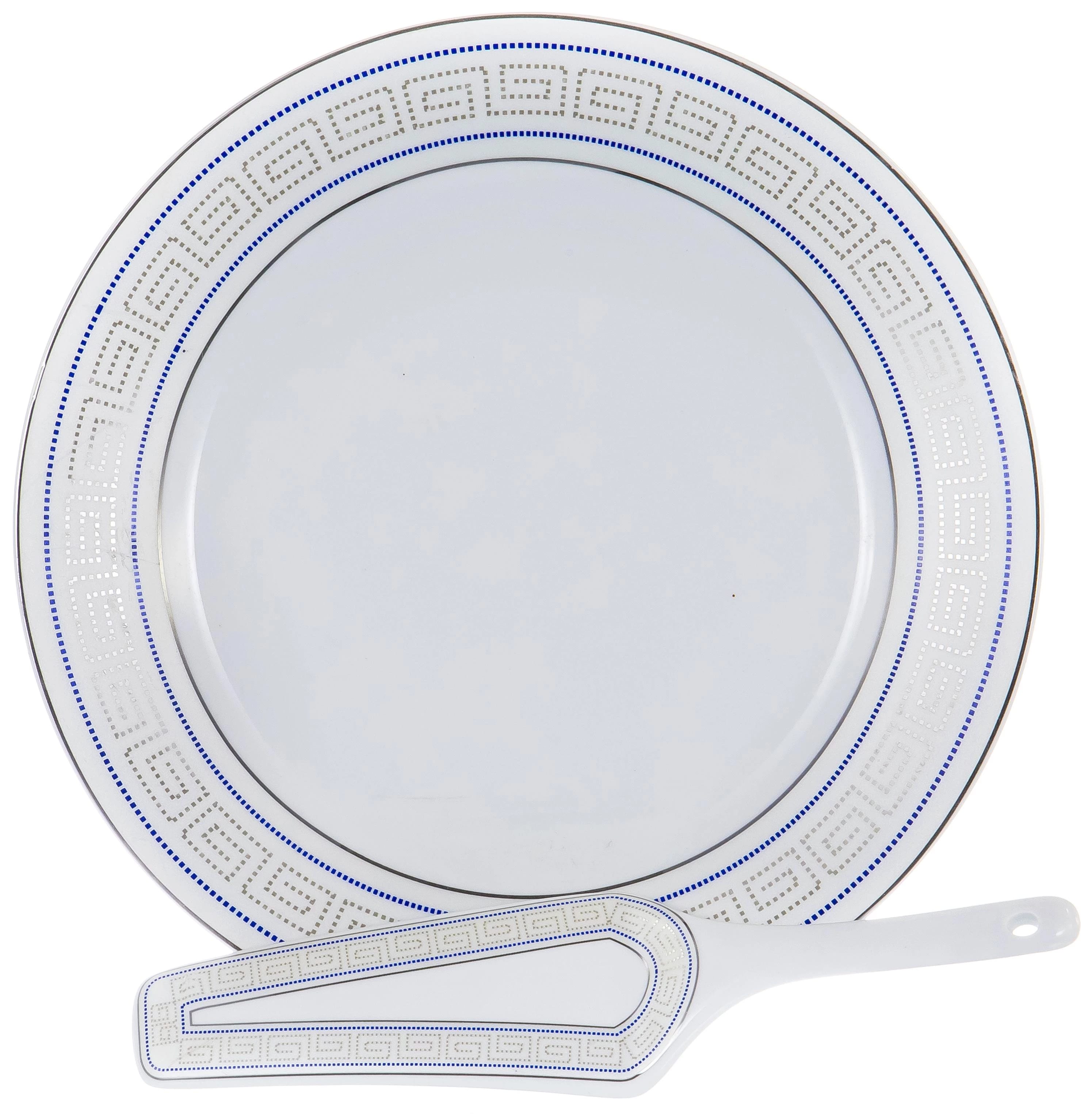 Блюдо для торта 300мм с лопаткой ВЕНЕРА Алькор (арт. 114-19017), норма - фото 1