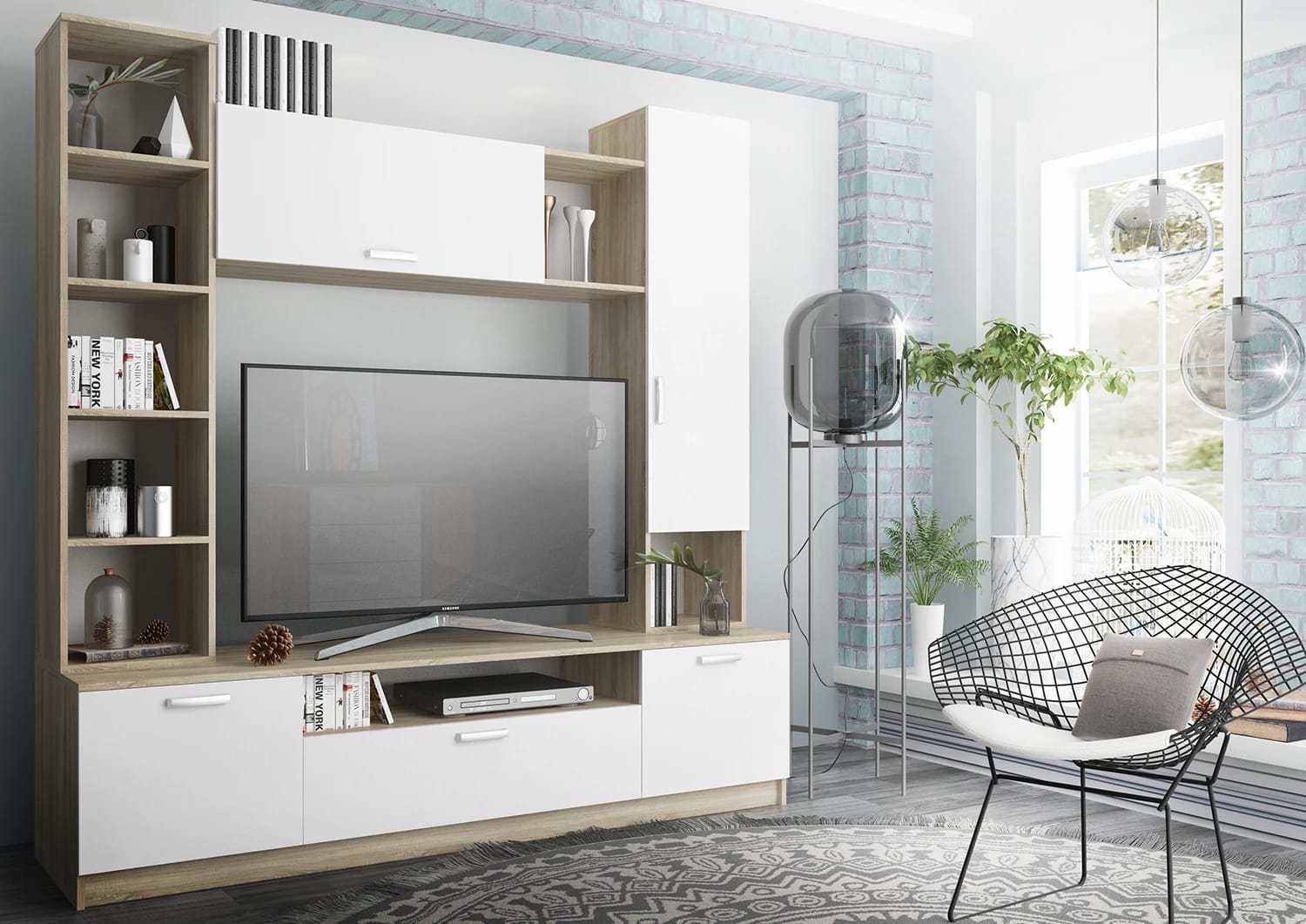 СОФИ/NEW (ДУБ СОНОМА/БЕЛЫЙ), норма - фото 2