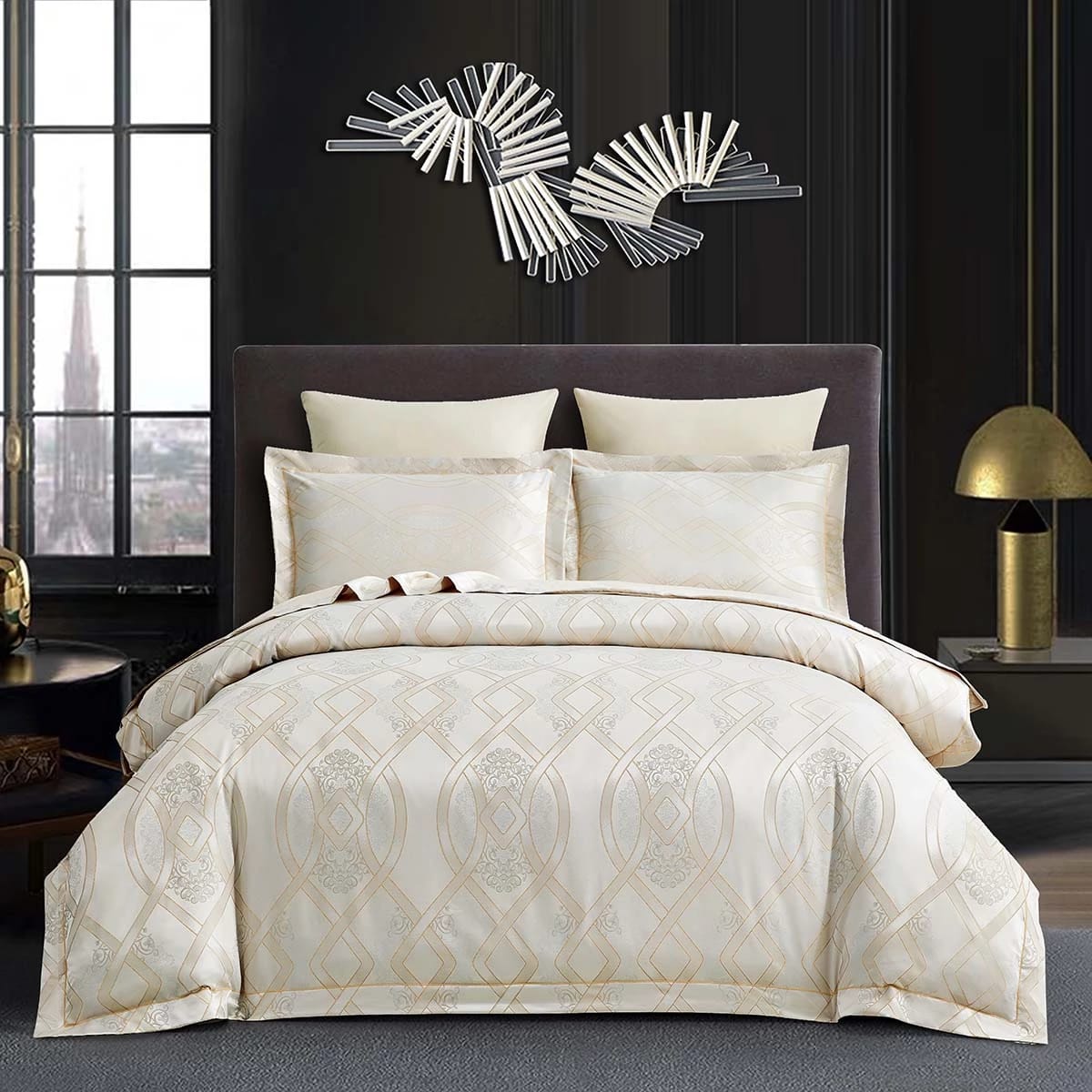 Комплект пост. белья 2-сп Arya Majestik Бамбук 200X220 Gavin, норма - фото 1