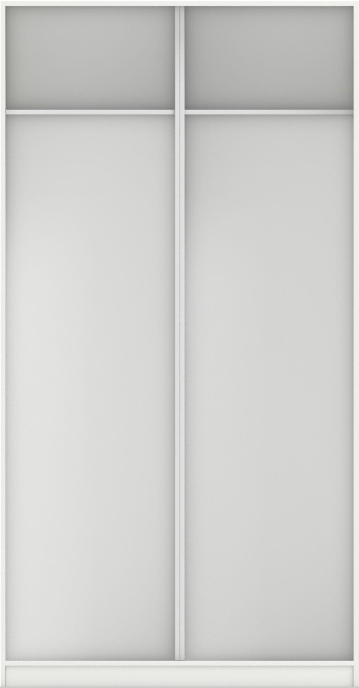 КОРПУС ШКАФА 1200*600*2300 ММ С АНТРЕСОЛЬНЫМИ ПОЛКАМИ (Корпус: БЕЛЫЙ шагрень, Наполнение: БЕЛЫЙ шагрень) - фото 3