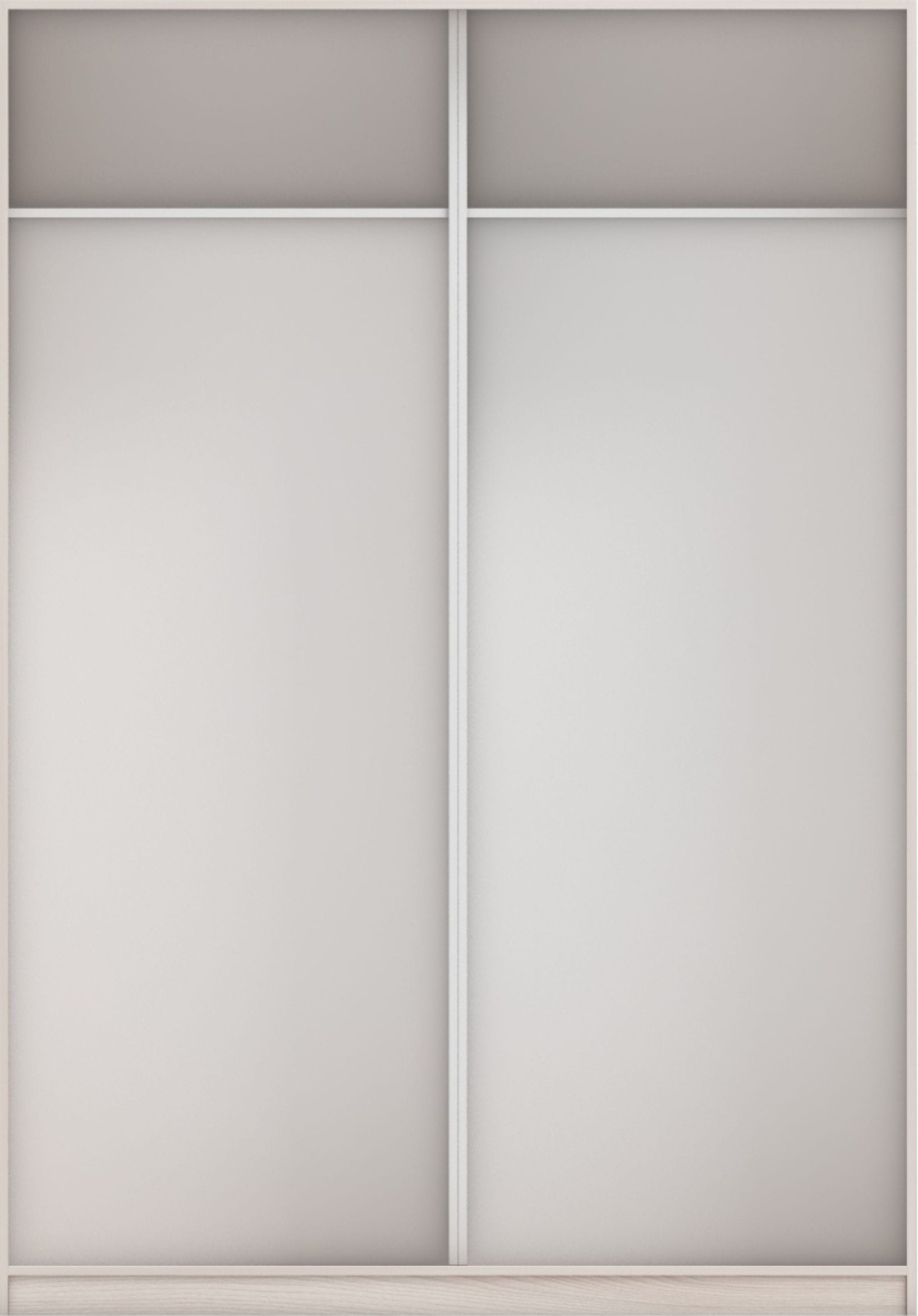 КОРПУС ШКАФА 1600*600*2300 ММ С АНТРЕСОЛЬНЫМИ ПОЛКАМИ (Корпус: ЯСЕНЬ СВЕТЛЫЙ, Наполнение: БЕЛЫЙ шгрень) - фото 3