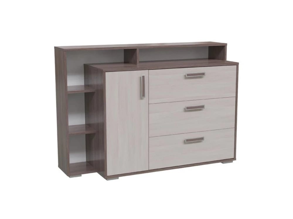 КОМОД С ДВЕРКОЙ И 3ЯЩ. (АРТ. 4-4423) (1320*430*935 ММ) (бодега темный/светлый) - фото 4