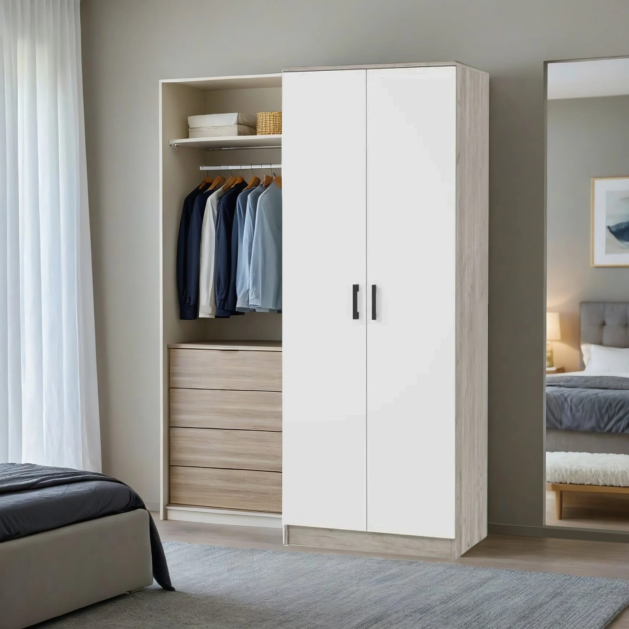 РОНДА (дуб крафт серый/белый) - фото 3