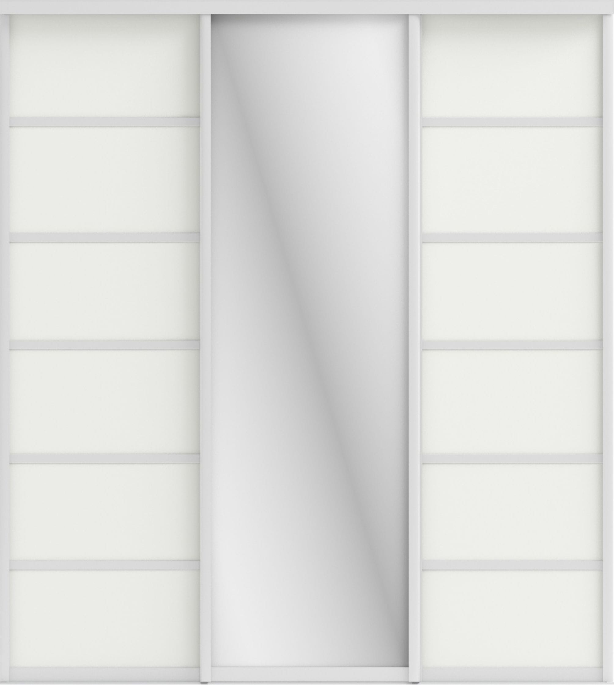 СТИВ (ЗЕРКАЛО/ЛДСП) (белый шагрень/хром) - фото 1