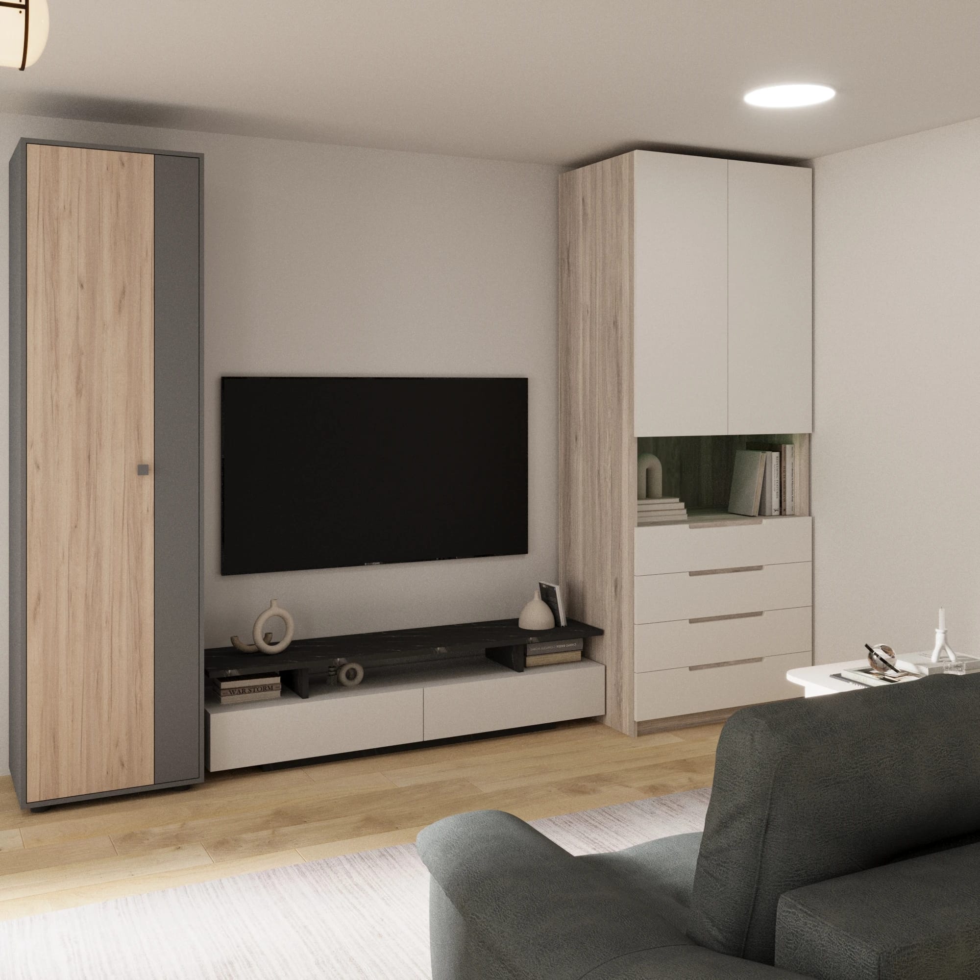 МИНИ ЛАЙТ (Дуб золотой крафт/серый графит) - фото 2