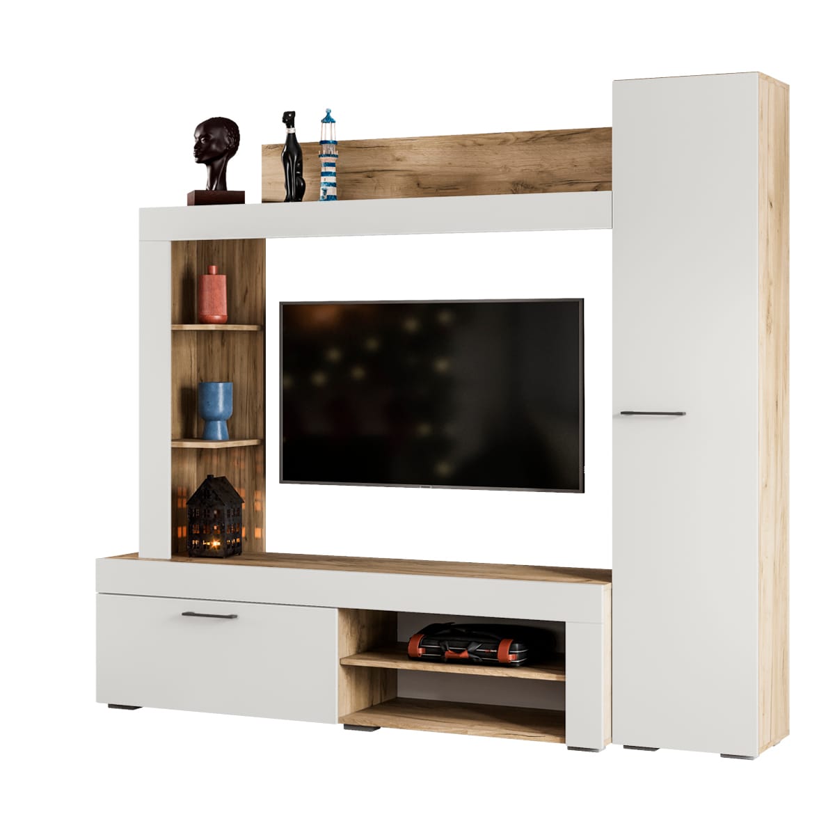 НИКОЛЬ (дуб крафт серый/софт айвори) - фото 1