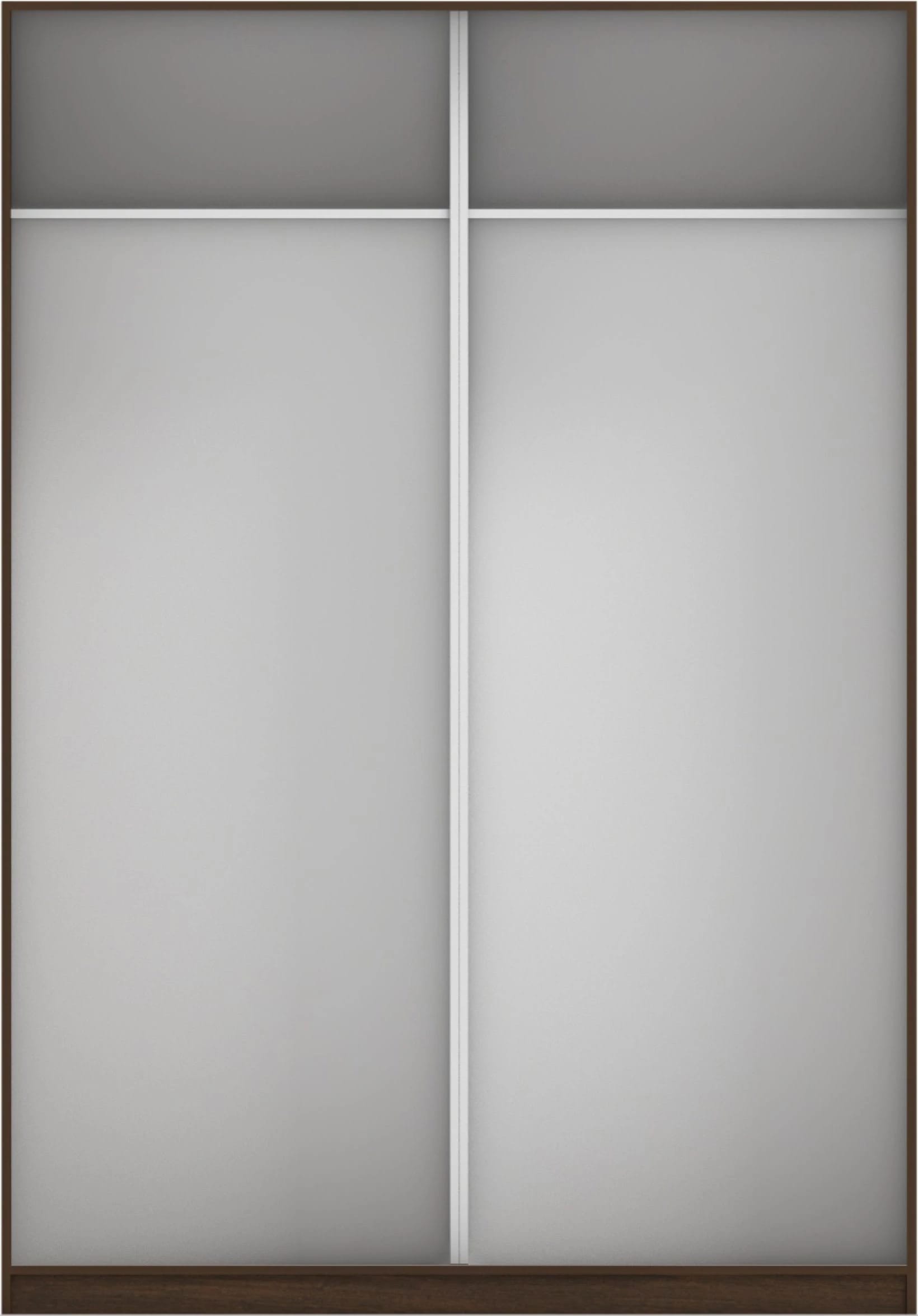 КОРПУС ШКАФА 1600*450*2300 ММ С АНТРЕСОЛЬНЫМИ ПОЛКАМИ (Корпус: ВЕНГЕ ТЕМНЫЙ, Наполнение: БЕЛЫЙ шагрень) - фото 3