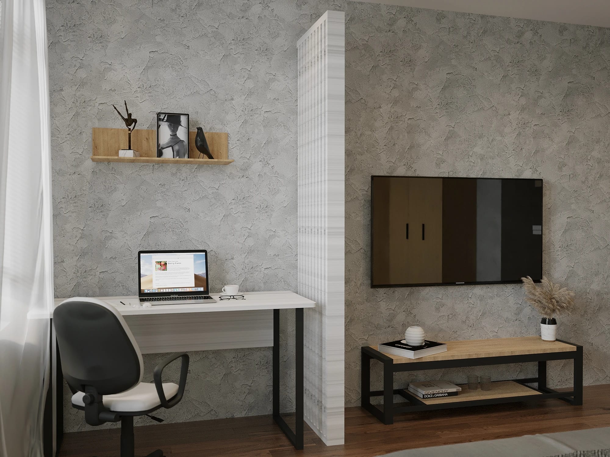 ПОЛКА 800 (800*250*200 ММ) (дуб вотан) - фото 3