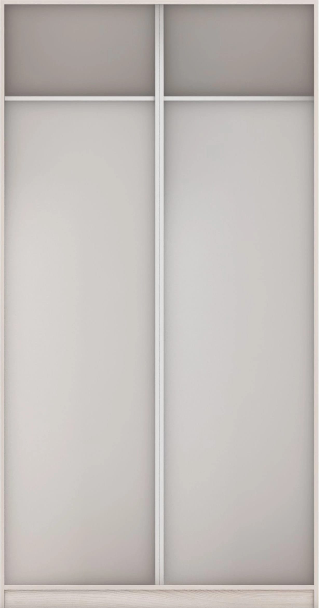 КОРПУС ШКАФА 1200*450*2300 ММ С АНТРЕСОЛЬНЫМИ ПОЛКАМИ (Корпус: ЯСЕНЬ СВЕТЛЫЙ, Наполнение: БЕЛЫЙ шагрень) - фото 3