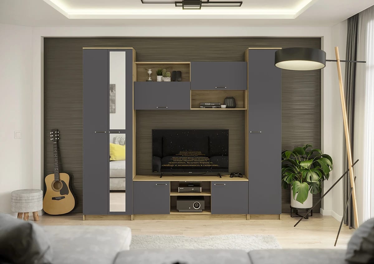 ГЕРДА (дуб крафт серый/серый графит) - фото 3