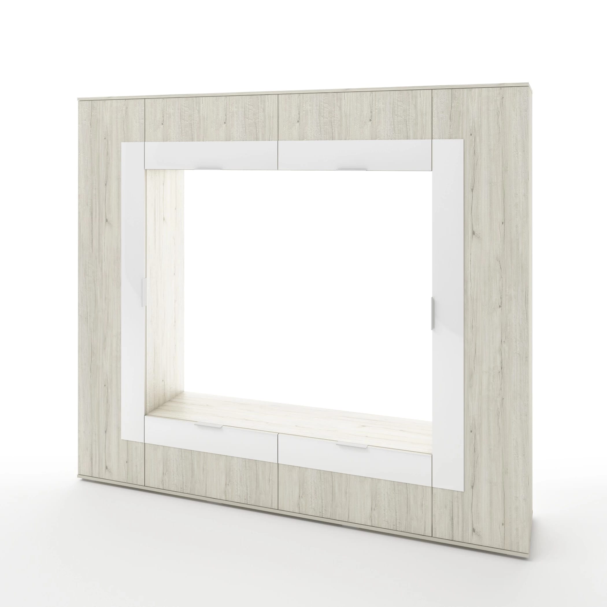 УНО (ЛДСП Соната (легкий шелк), стекло Белое) - фото 1