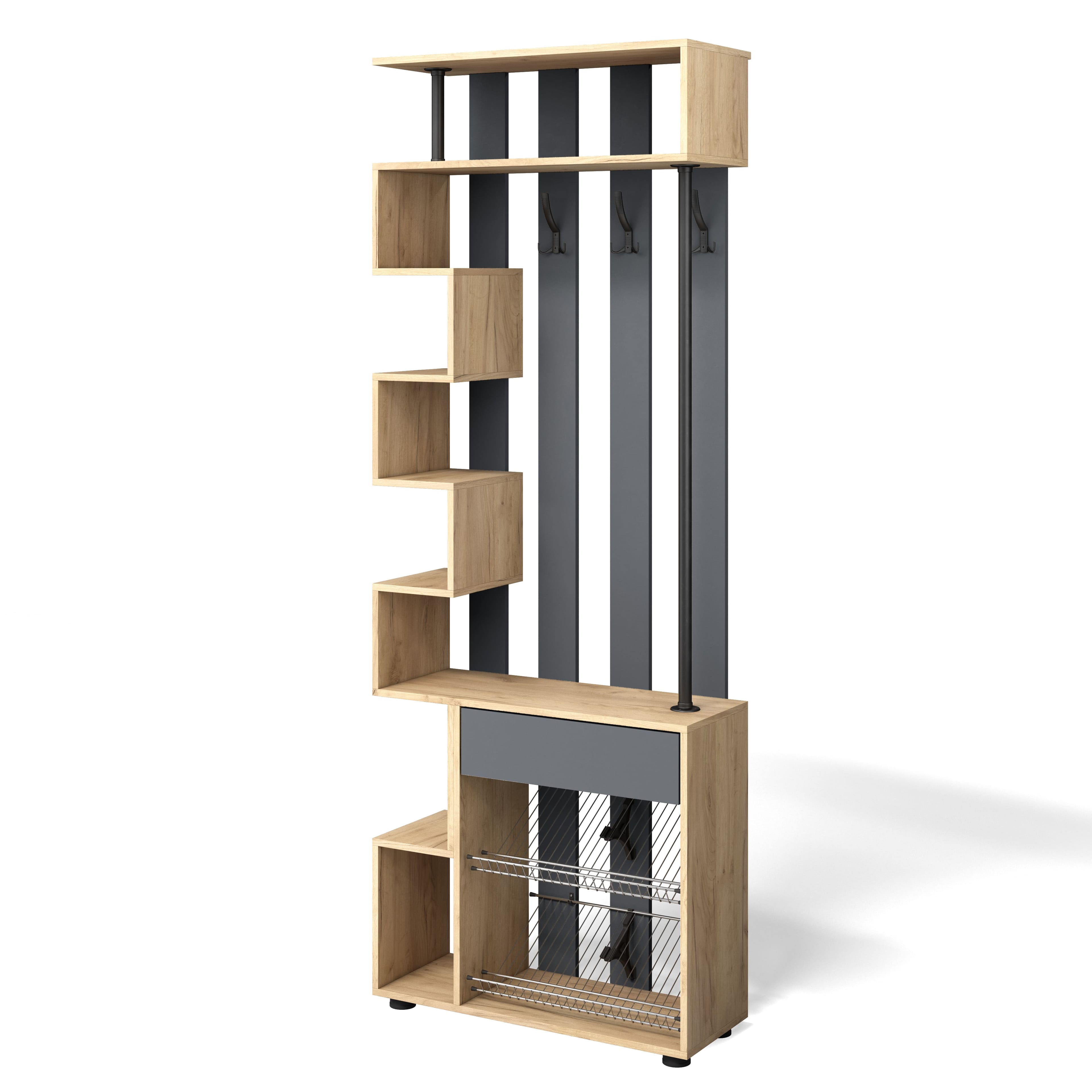 МИНИ (Дуб золотой крафт/серый графит) - фото 1