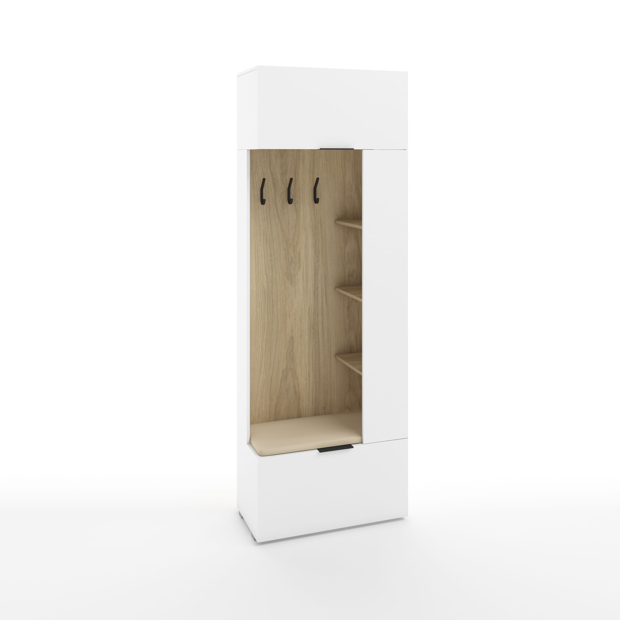 OSLO (белый шагрень/ альберо, ручка СА-1, цвет - черный) - фото 1