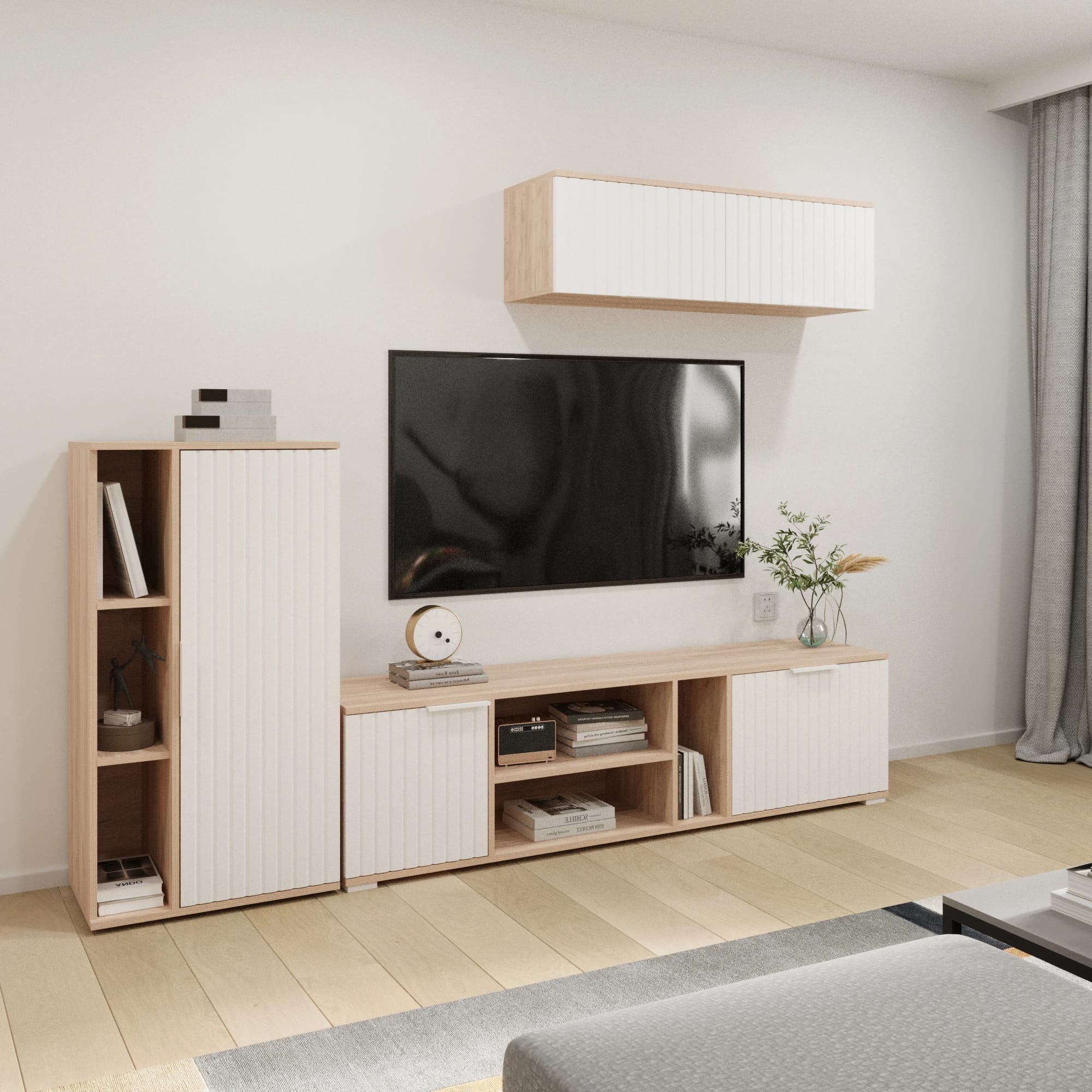 ХИЛТОН (Дуб крафт золотой/Белый матовый) - фото 2