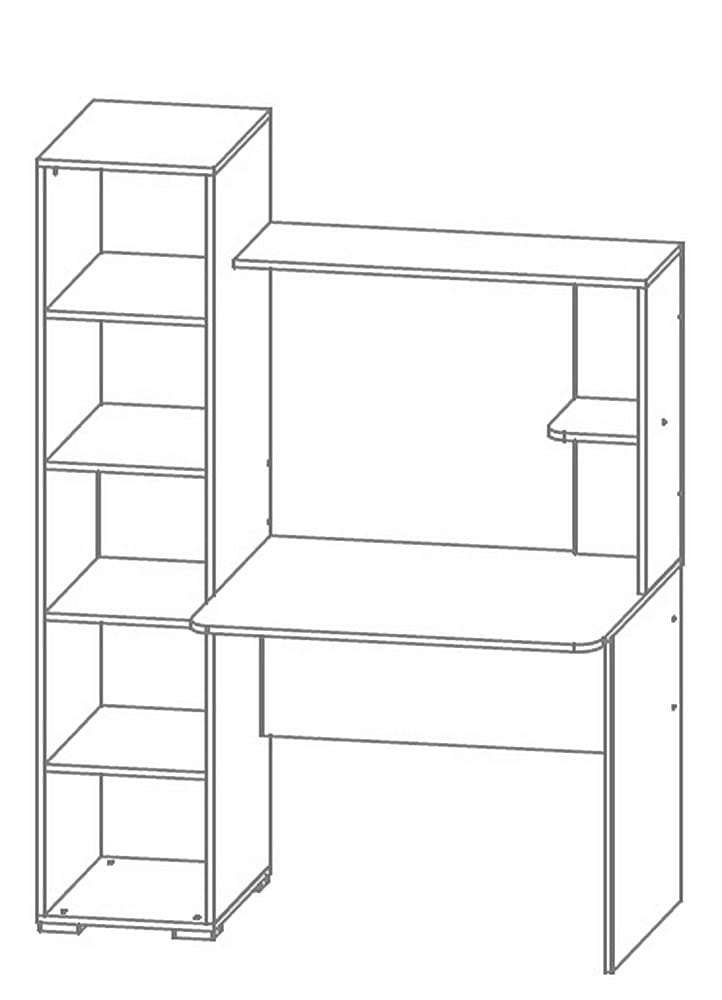 ТАНДЕМ (ясень светлый/белый шагрень) - фото 2