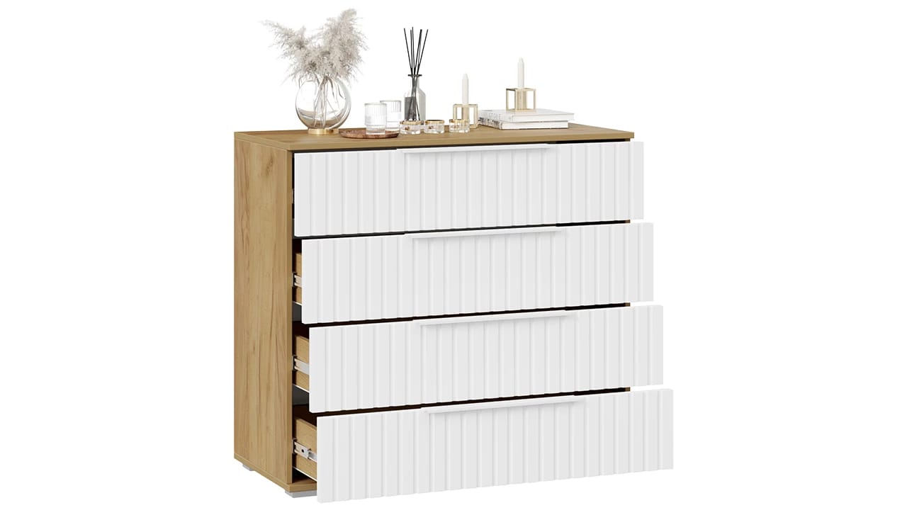 ХИЛТОН (дуб крафт золотой/белый матовый) - фото 3