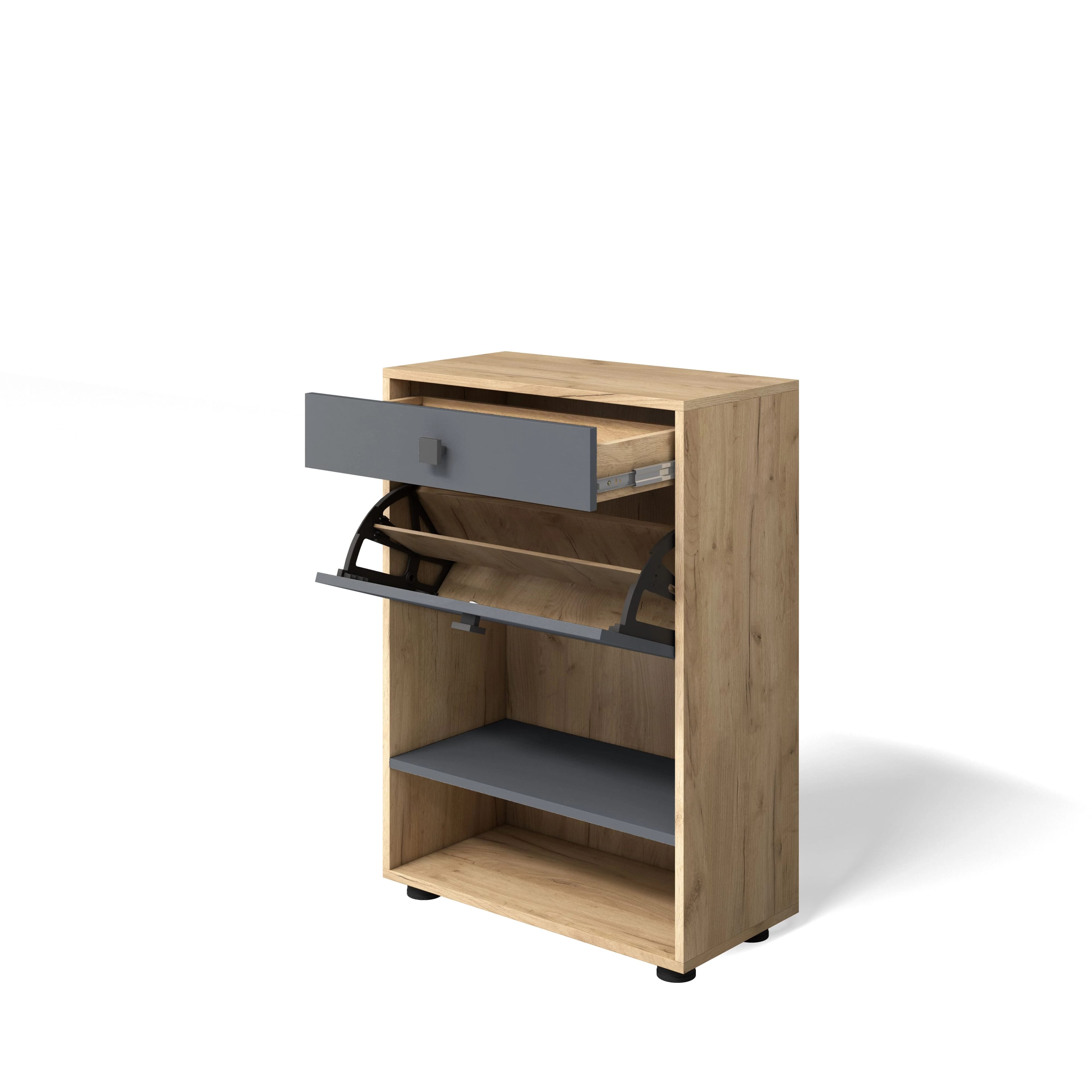 МИНИ (Дуб золотой крафт/серый графит) - фото 2