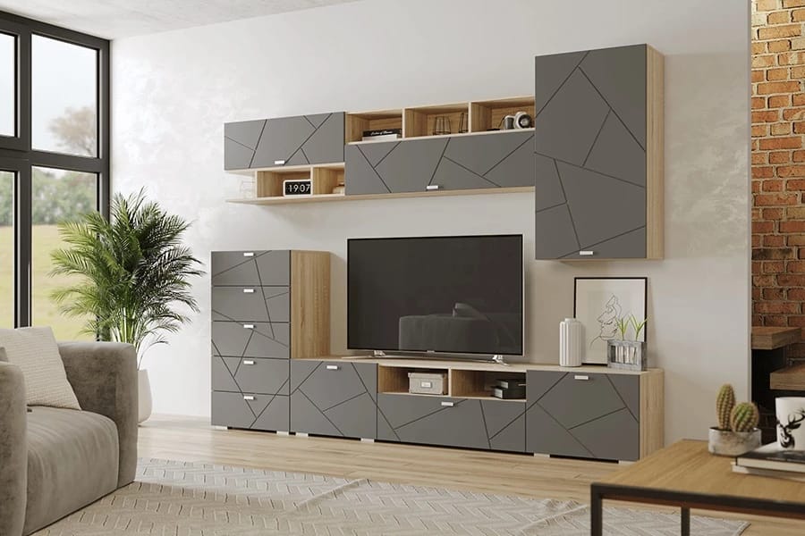 СКАЙЛАЙН (дуб сонома светлый/графит) - фото 2