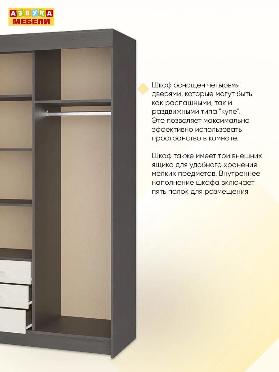 ФОРТУНА (венге/беленый дуб (белфорд)) - фото 6