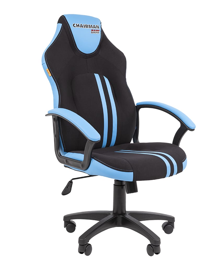 CHAIRMAN GAME 26 (черный/голубой) - фото 1