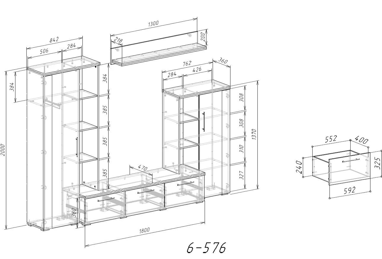 ДУБЛИН (белый/графит) - фото 6