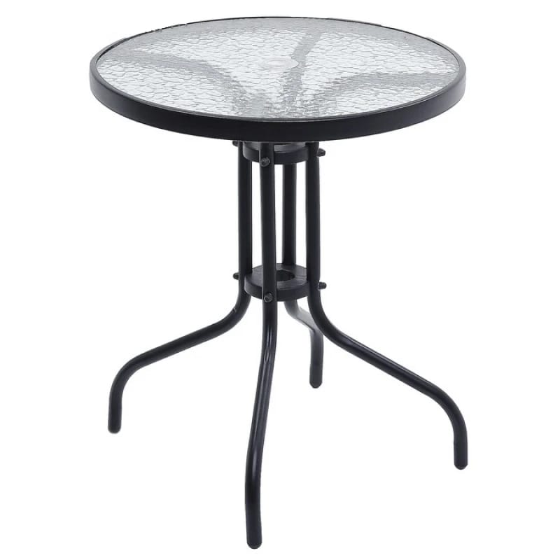 МАРСЕЛЬ МИНИ (каркас черн., столешница прозрачная) - фото 2