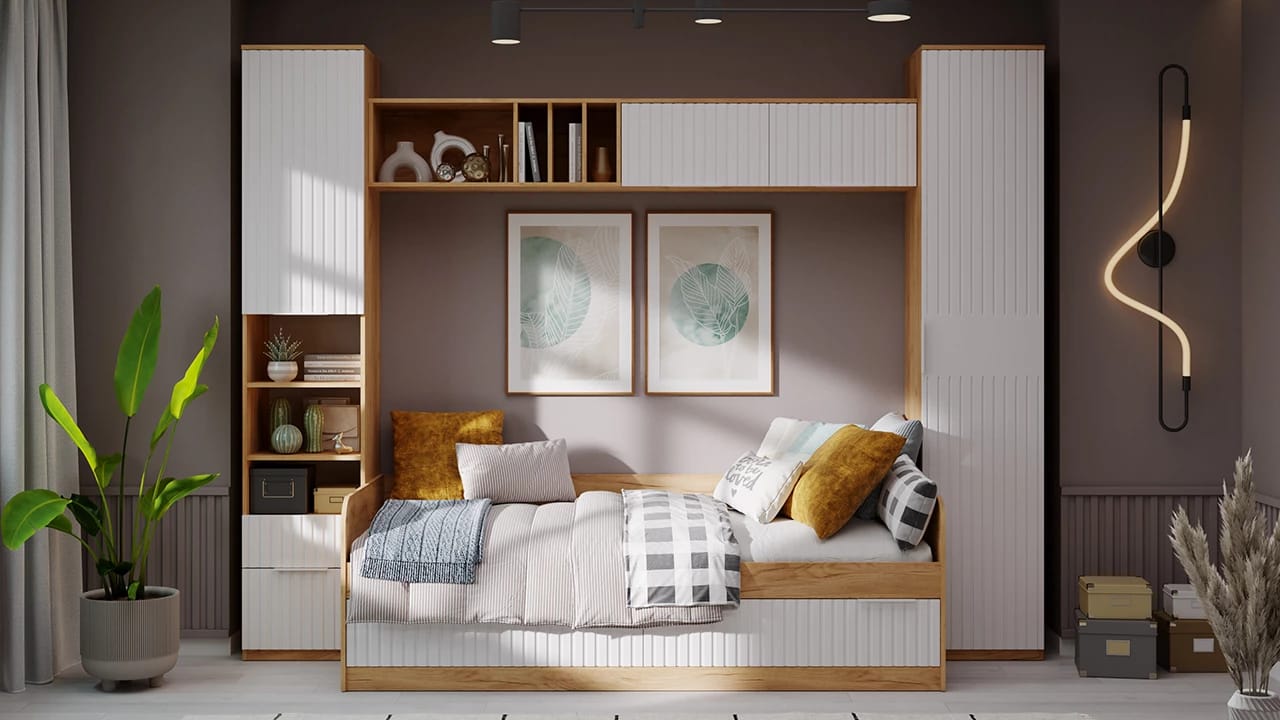 ХИЛТОН (дуб крафт золотой/белый матовый) - фото 5