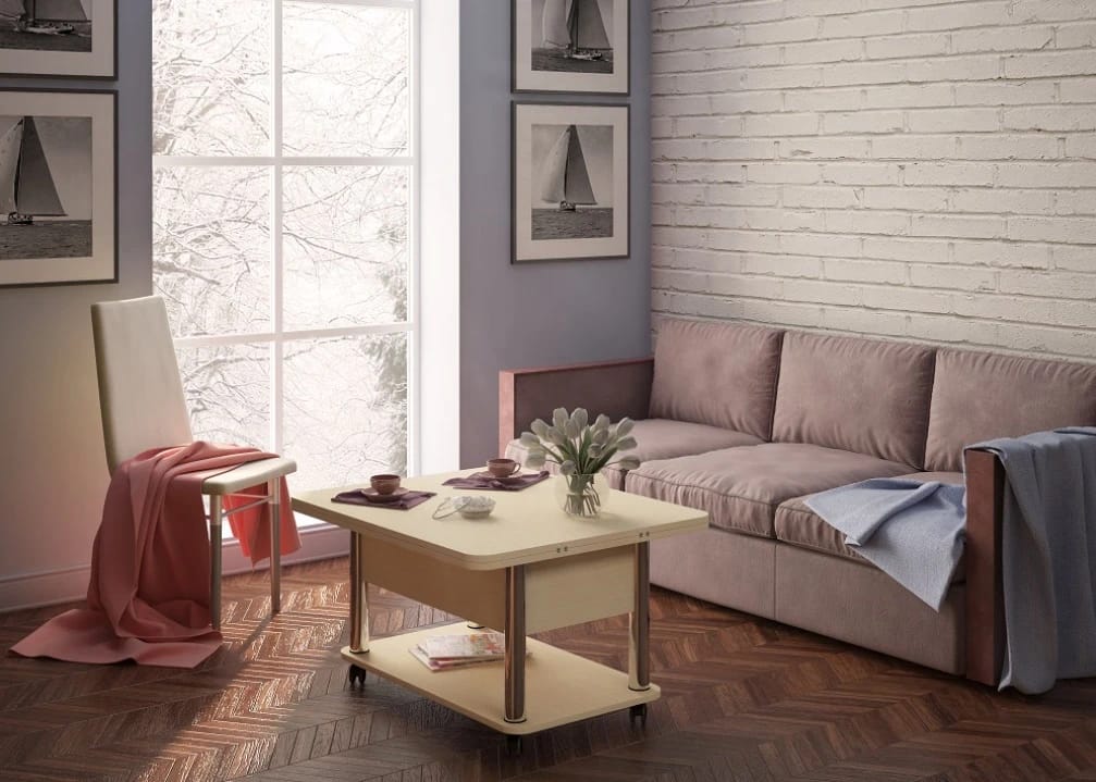 ДЕБЮТ 3 (светлый венге/ножки хром) - фото 3