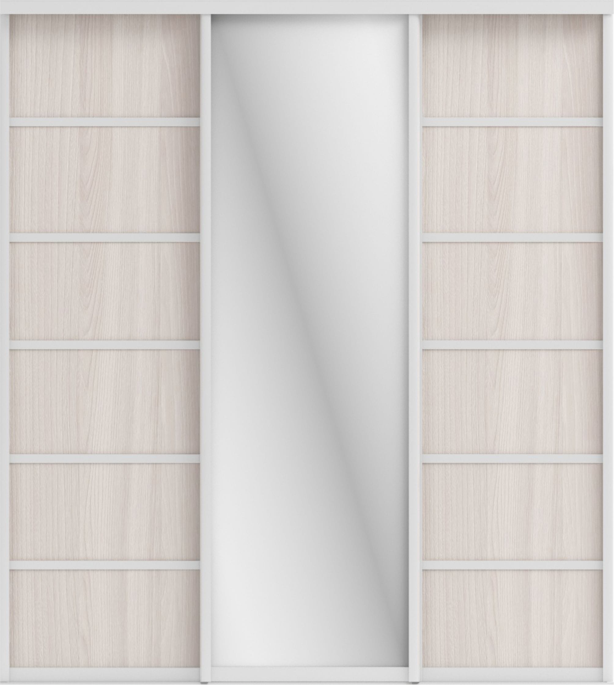 СТИВ (ЗЕРКАЛО/ЛДСП) (ясень светлый/хром) - фото 2