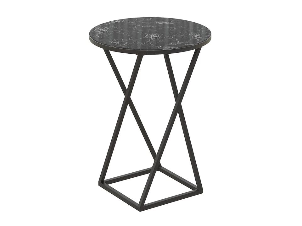 ДП 1-03-05 (чёрный/стекло с рисунком мрамор черный) - фото 2