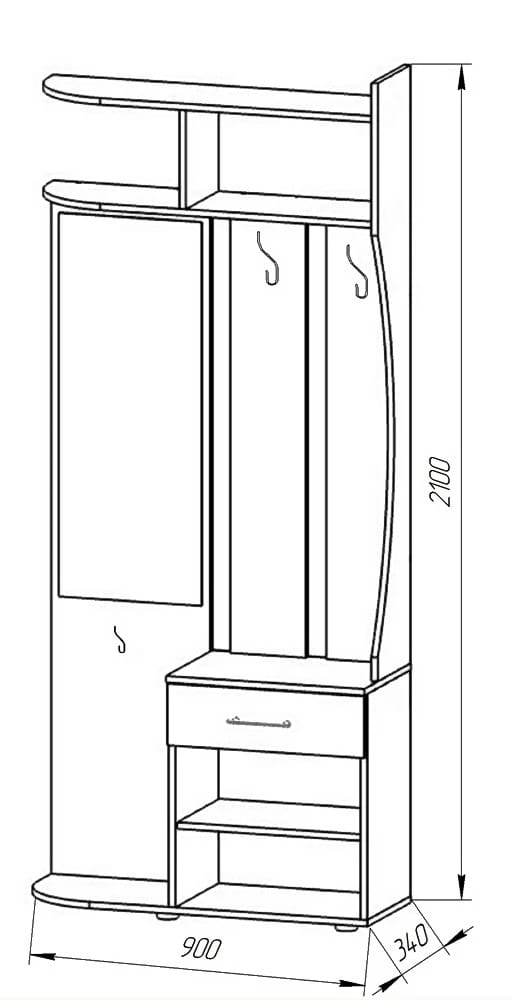 МИРА (дуб сонома/белый шагрень) - фото 2
