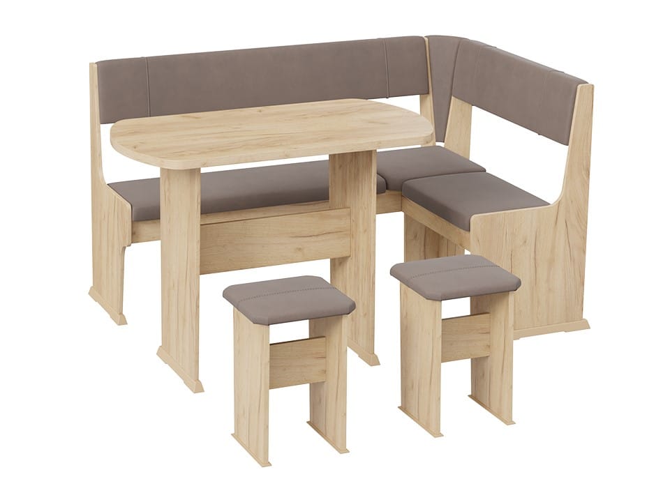 РИО (дуб крафт золотой/микровелюр duna stone) - фото 1