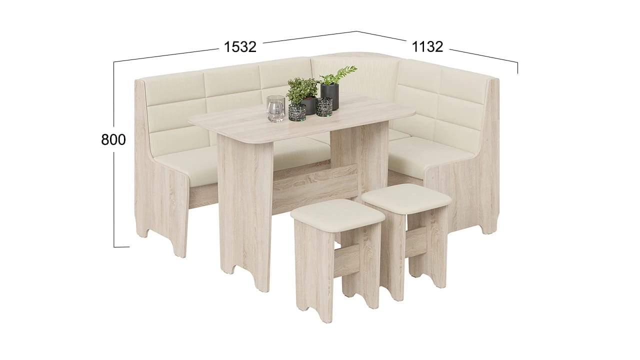 ТЕХАС (каркас дуб сонома/кашемир крем (тип 2)) - фото 6