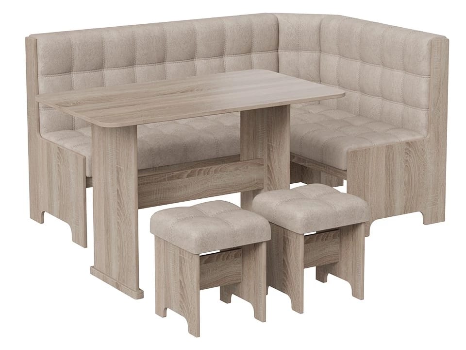 ФЛОРИДА (дуб сонома трюфель/микровелюр Wellmart Dark Beige) - фото 1