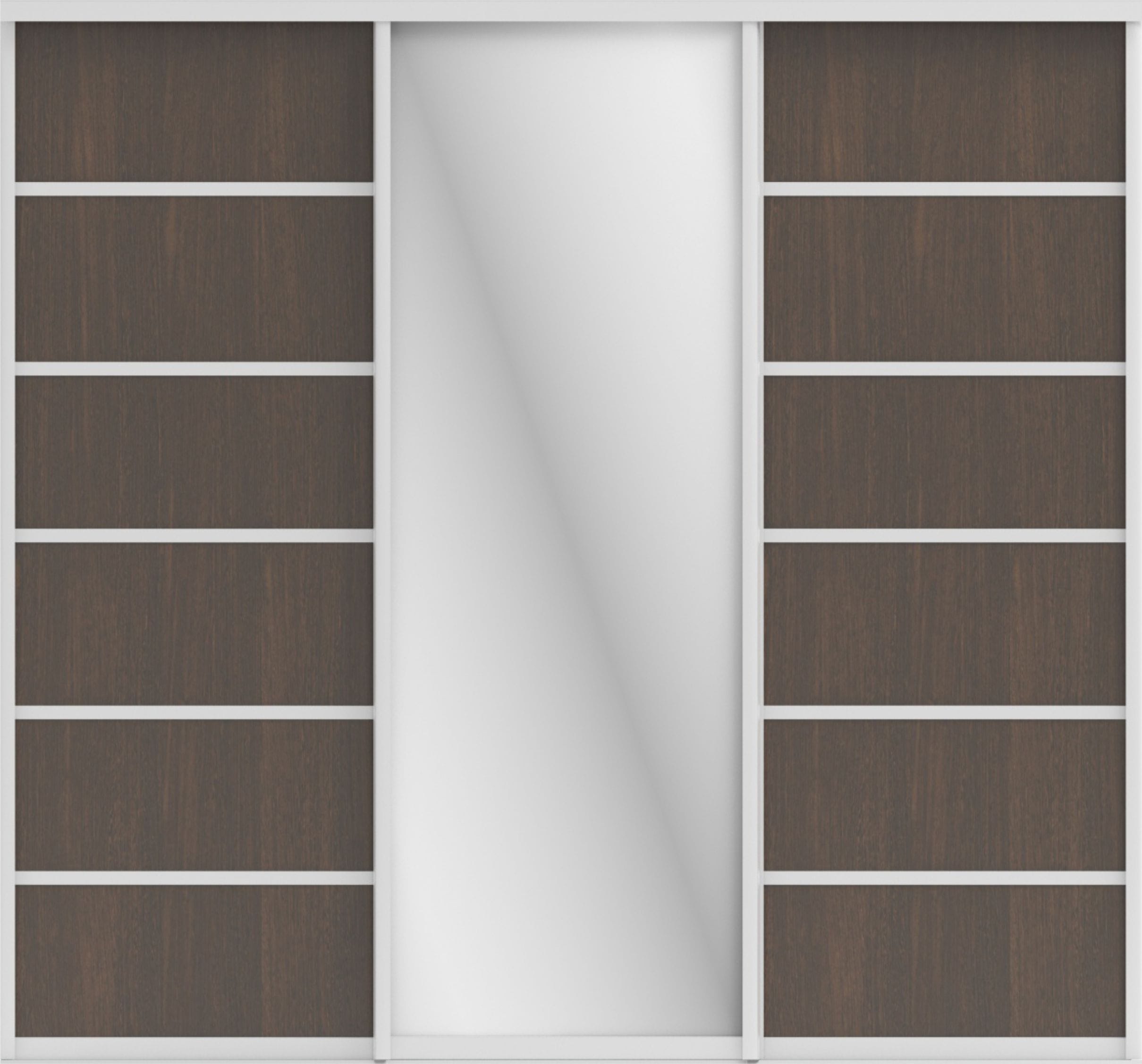 СТИВ (ЗЕРКАЛО/ЛДСП) (венге темный/хром) - фото 2