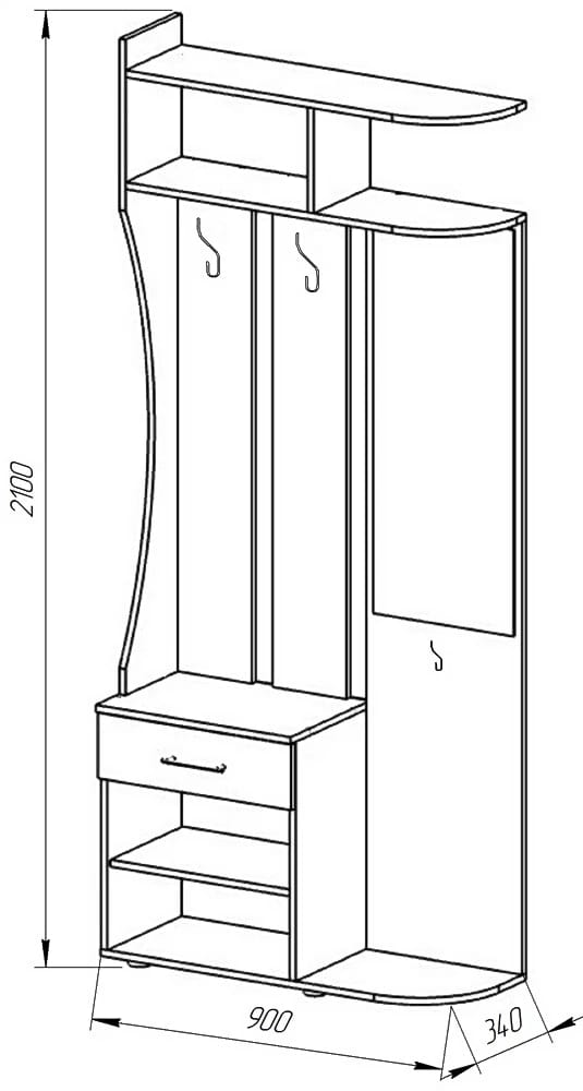 МИРА (дуб сонома/белый шагрень) - фото 2