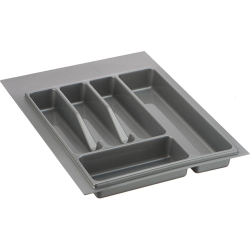 Лоток в ящик 400, (300-340)*(380-490) мм (ЕСО серый металл) - фото 1