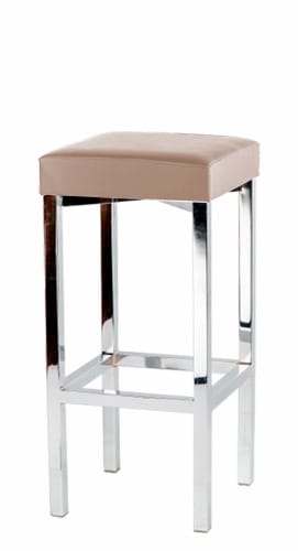 КУБ БАРНЫЙ (сиденье иск.замша Pluton 027/ каркас Хром) - фото 1