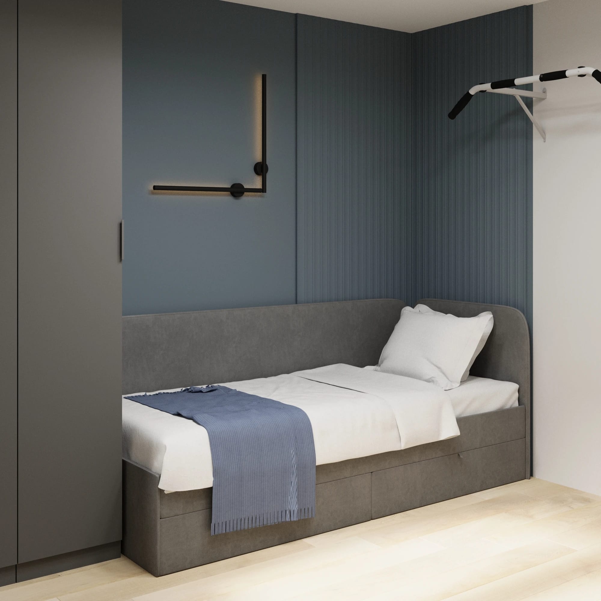 МОЛЛИ (Серый/Микровелюр Scandi Graphite 22) - фото 3