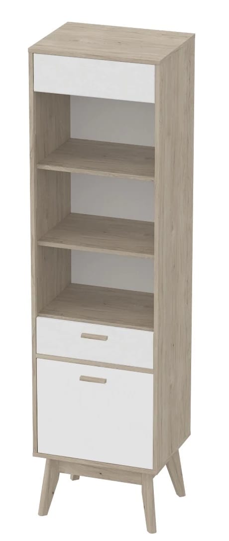 КАЛГАРИ (Дуб натуральный светлый / Белый матовый) - фото 1