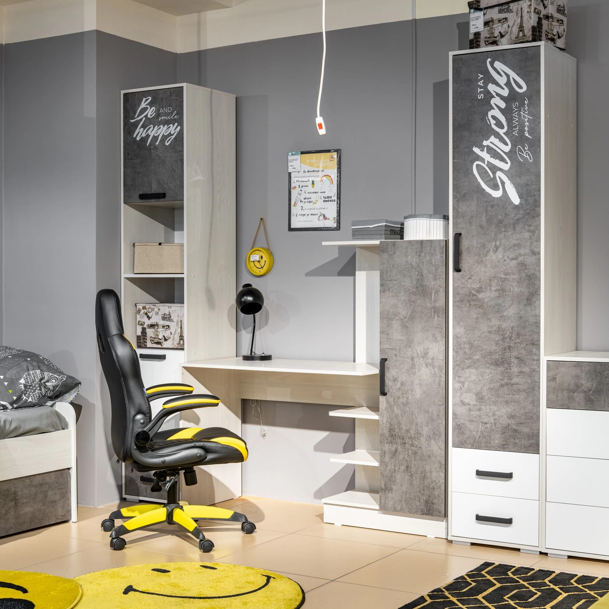 ОЛИВЕР (ясень анкор белый/камень темный) - фото 8