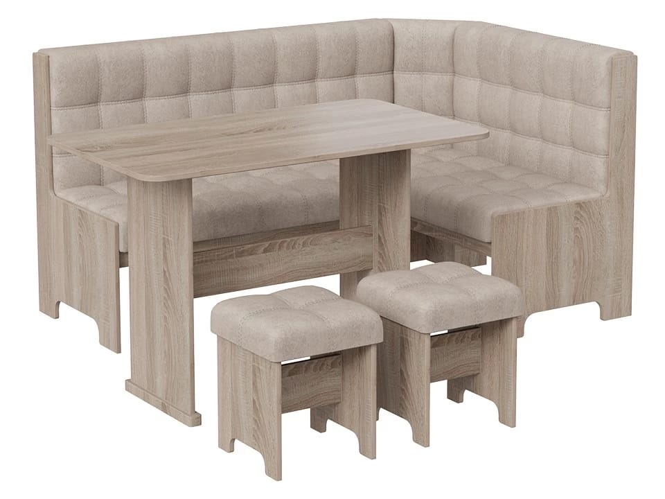 ФЛОРИДА (дуб крафт золотой/микровелюр Wellmart Latte) - фото 1